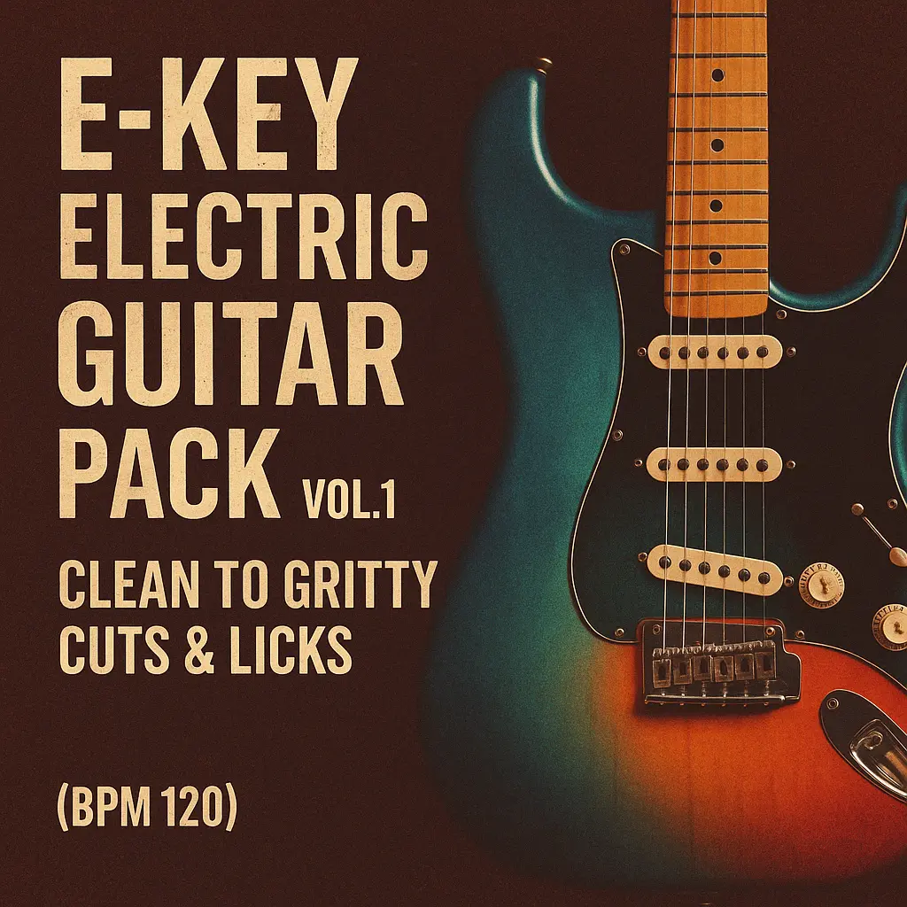 ギE-Key Electric Guitar Pack Vol.1 - Clean to Gritty Cuts & Licks(BPM120)